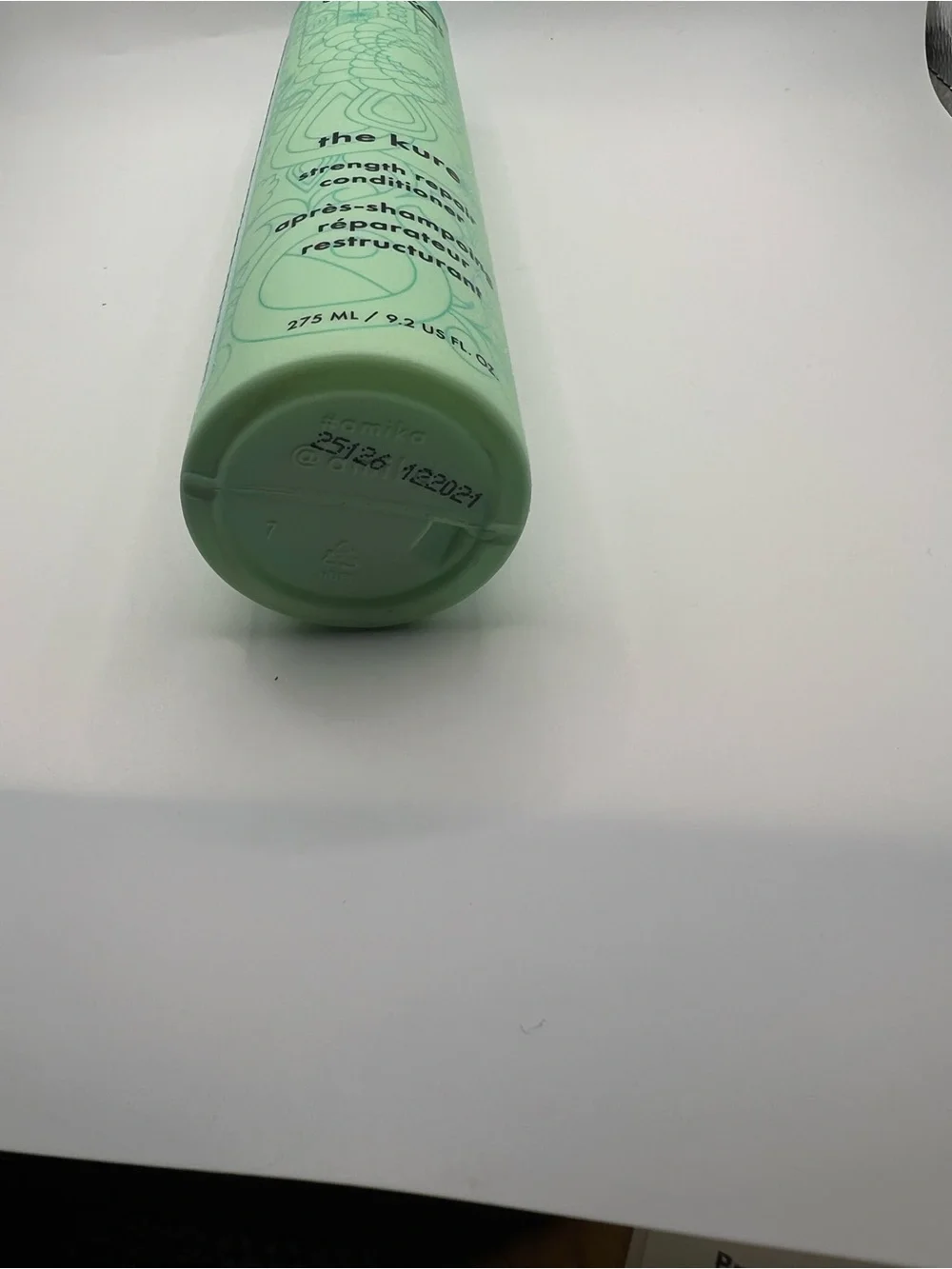 amika Mint Green Strength Repair Conditioner Bottle
